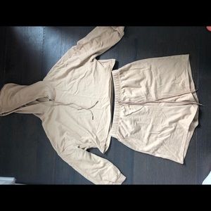 Hoodie and Track Shorts Set